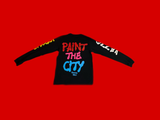 Paint the City- Black Long Sleeve T-shirt